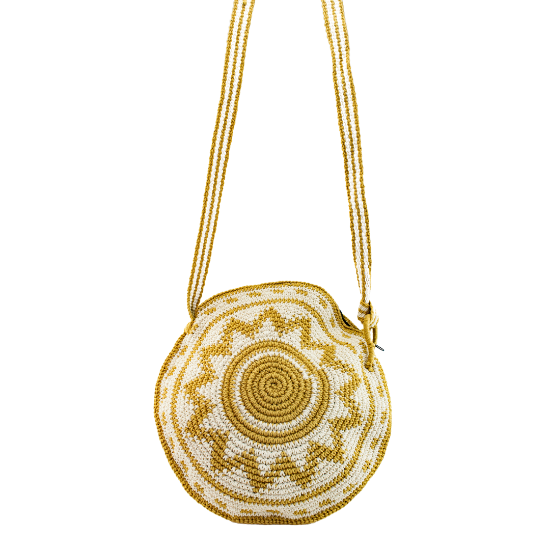 Nadia Crochet Round Crossover Purse - Guatemala