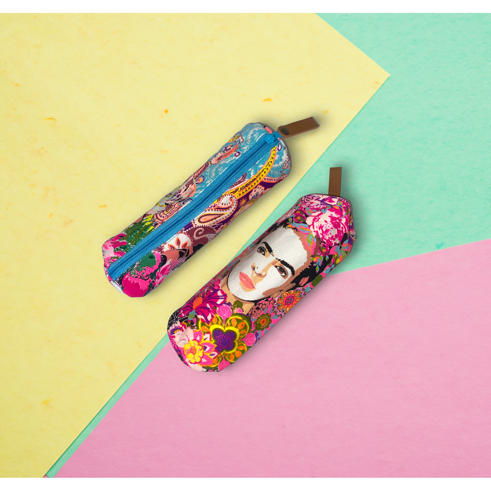 Frida Kahlo Printed Pencil | Brush Boho Colorful Case - Thailand - Osadia Concept Store