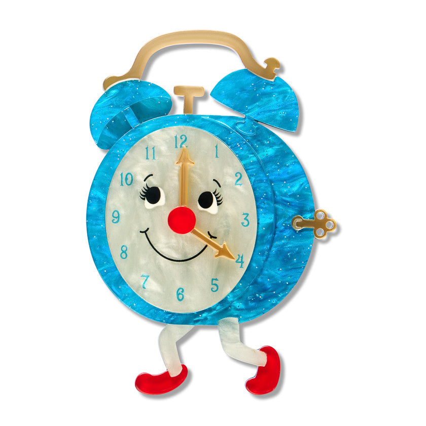 Silky's Clock Brooch by Erstwilder