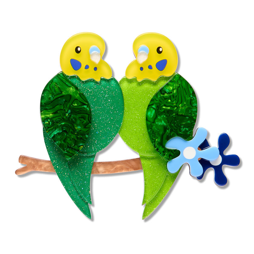Best Budgies Brooch by Erstwilder