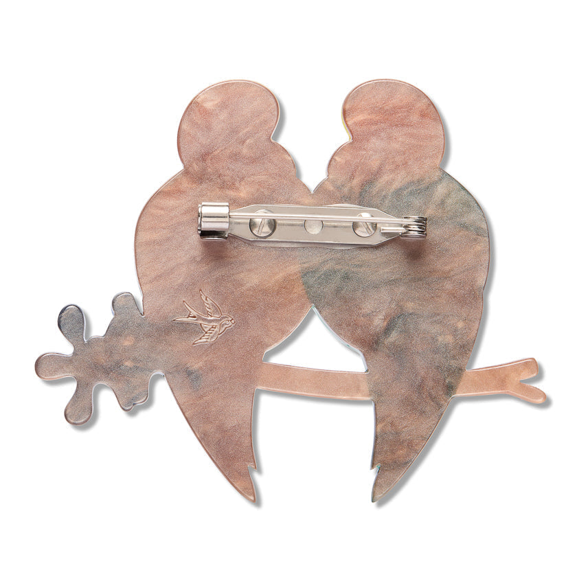Best Budgies Brooch by Erstwilder