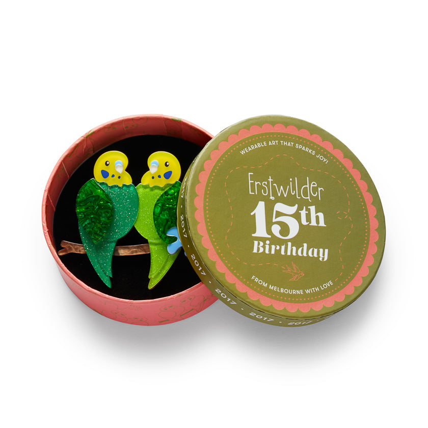 Best Budgies Brooch by Erstwilder