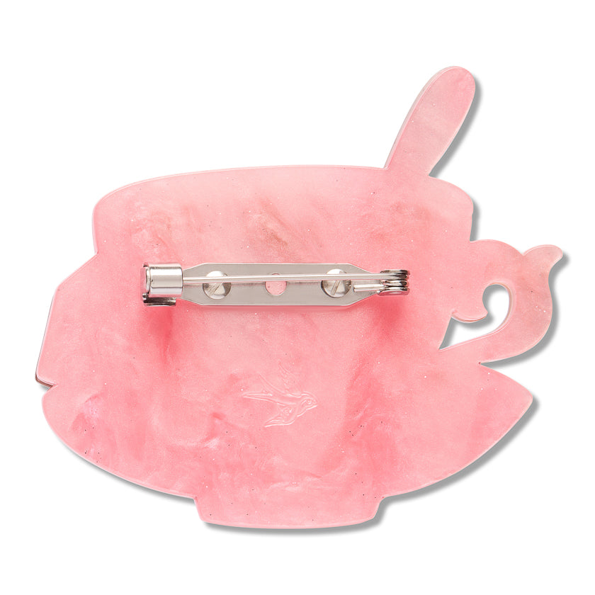 Fancy a Cuppa Brooch by Erstwilder