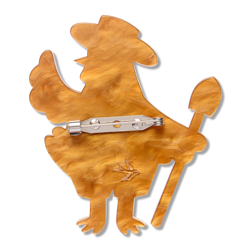 Coop Boss Brooch by Erstwilder