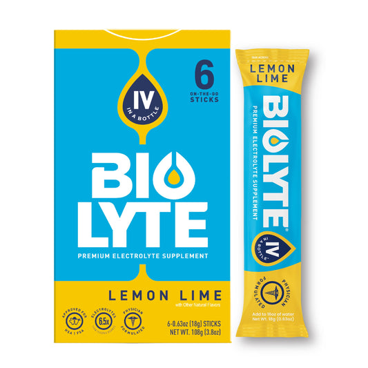 BIOLYTE ON-THE-GO ELECTROLYTE POWDER STICKS, CITRUS (6 COUNT)