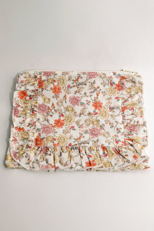 Vintage-Inspired Floral Pouch- Midsummer Vine - Osadia Concept Store