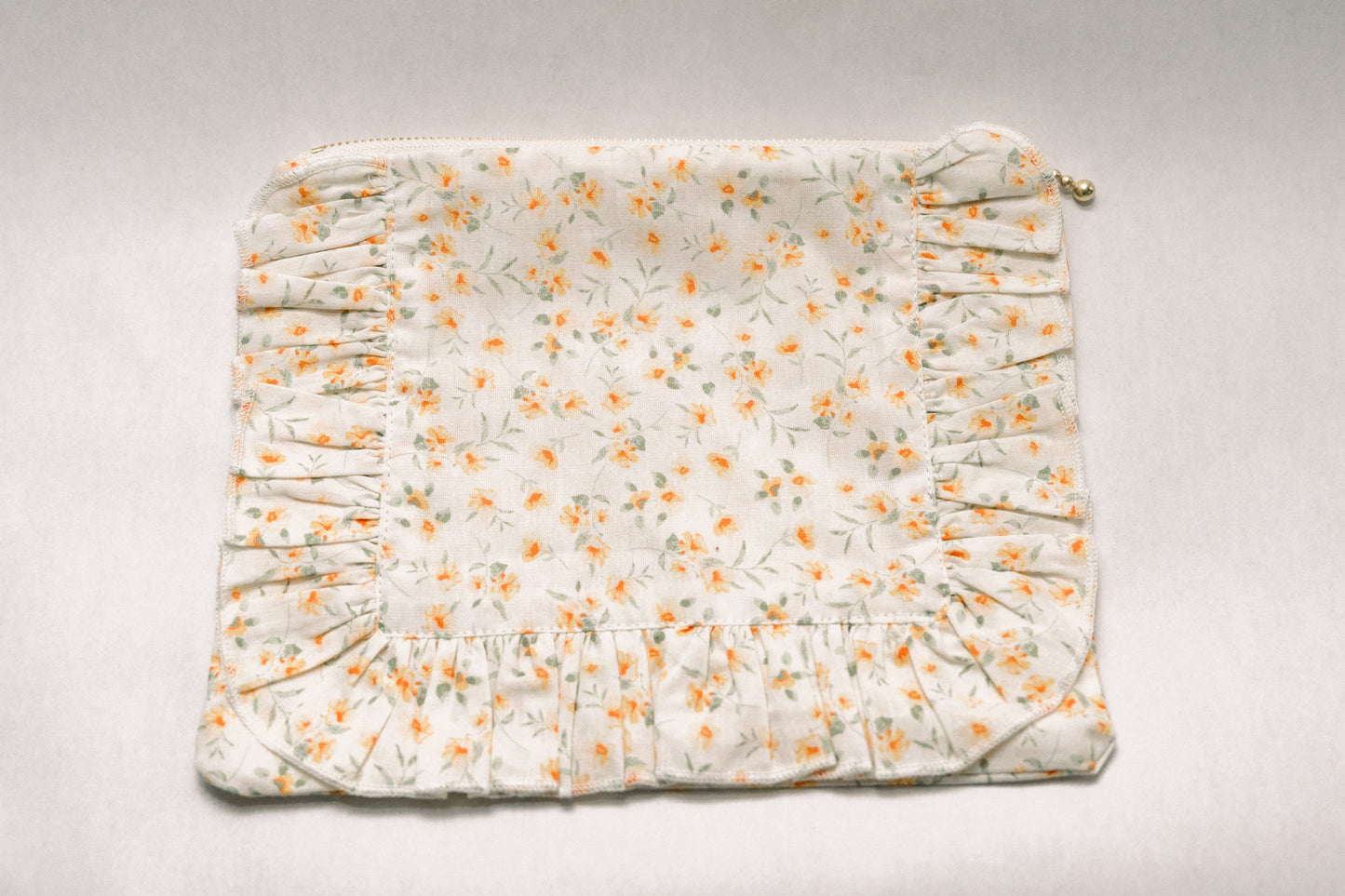 Vintage-Inspired Floral Pouch-Lemon Blossoms - Osadia Concept Store