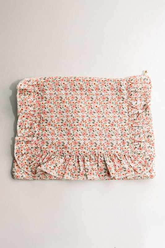 Vintage-Inspired Floral Pouch-Coquelicot - Osadia Concept Store