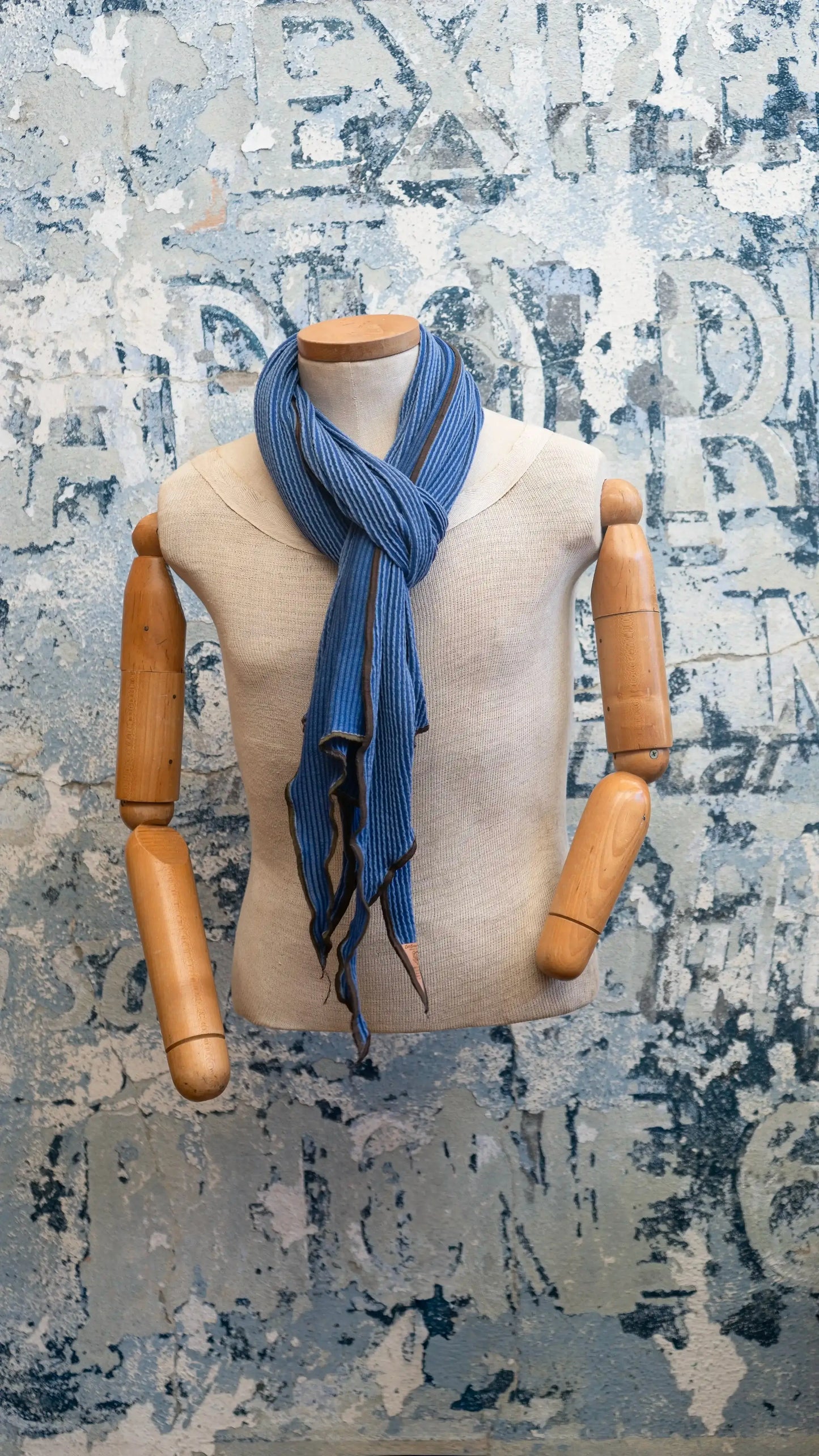 Blue DNA Scarf