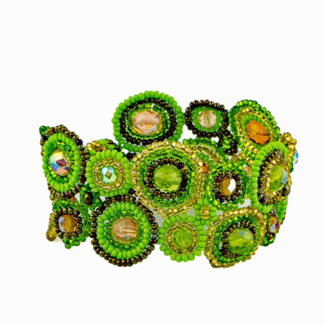 Bola Seed Bead Magnetic Closure Bracelet - Guatemala