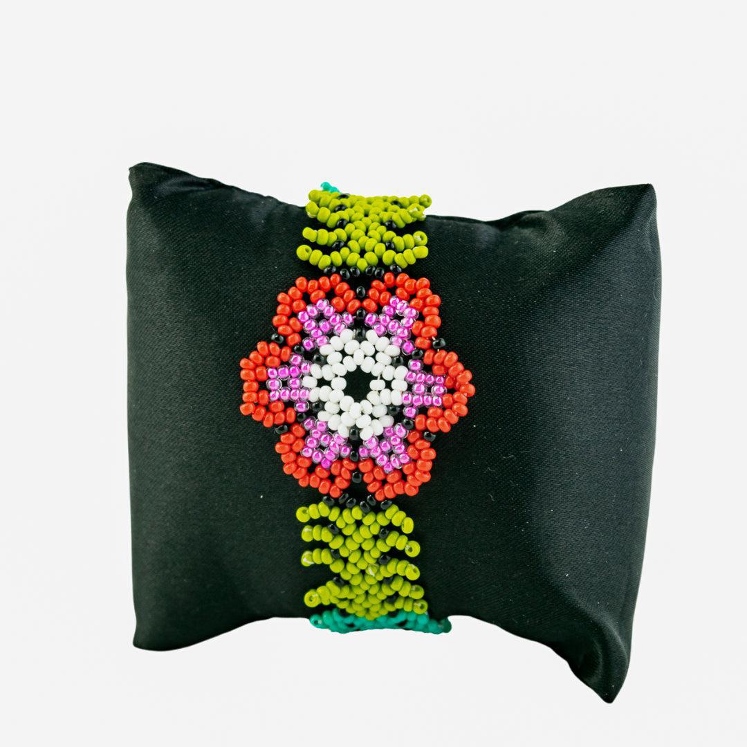 Sundance Floral Seed Bead Bracelet - Guatemala