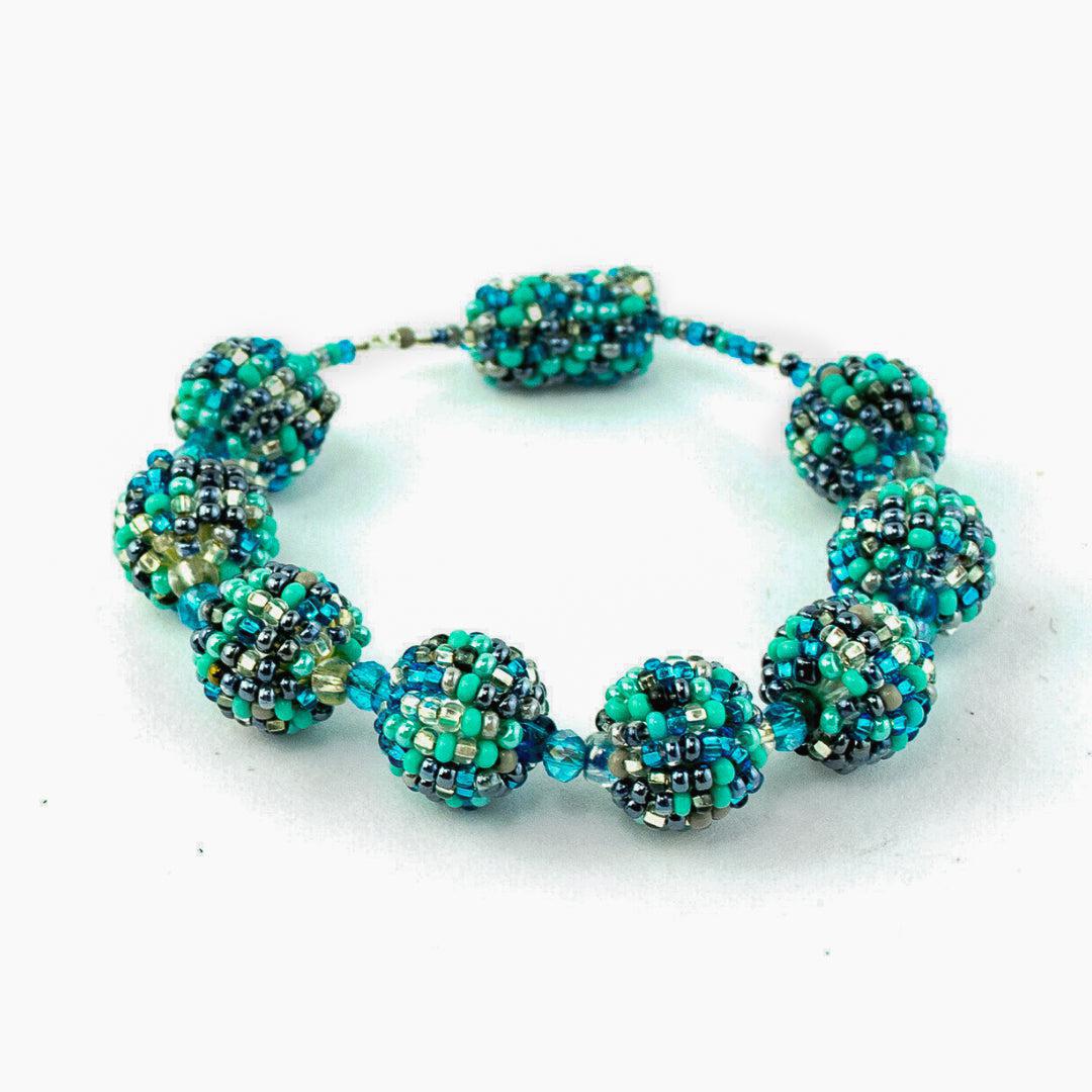 Shiva Magnetic Closure Seed Bead Bracelet - Guatemala