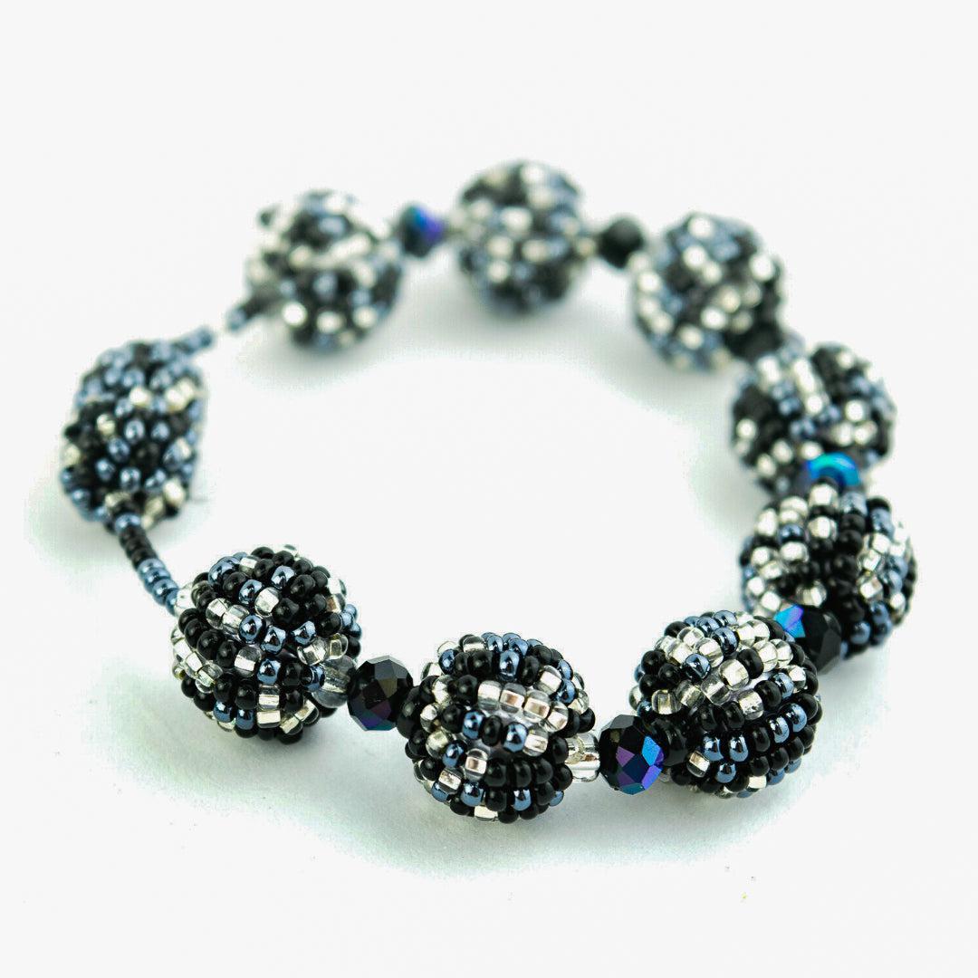 Shiva Magnetic Closure Seed Bead Bracelet - Guatemala