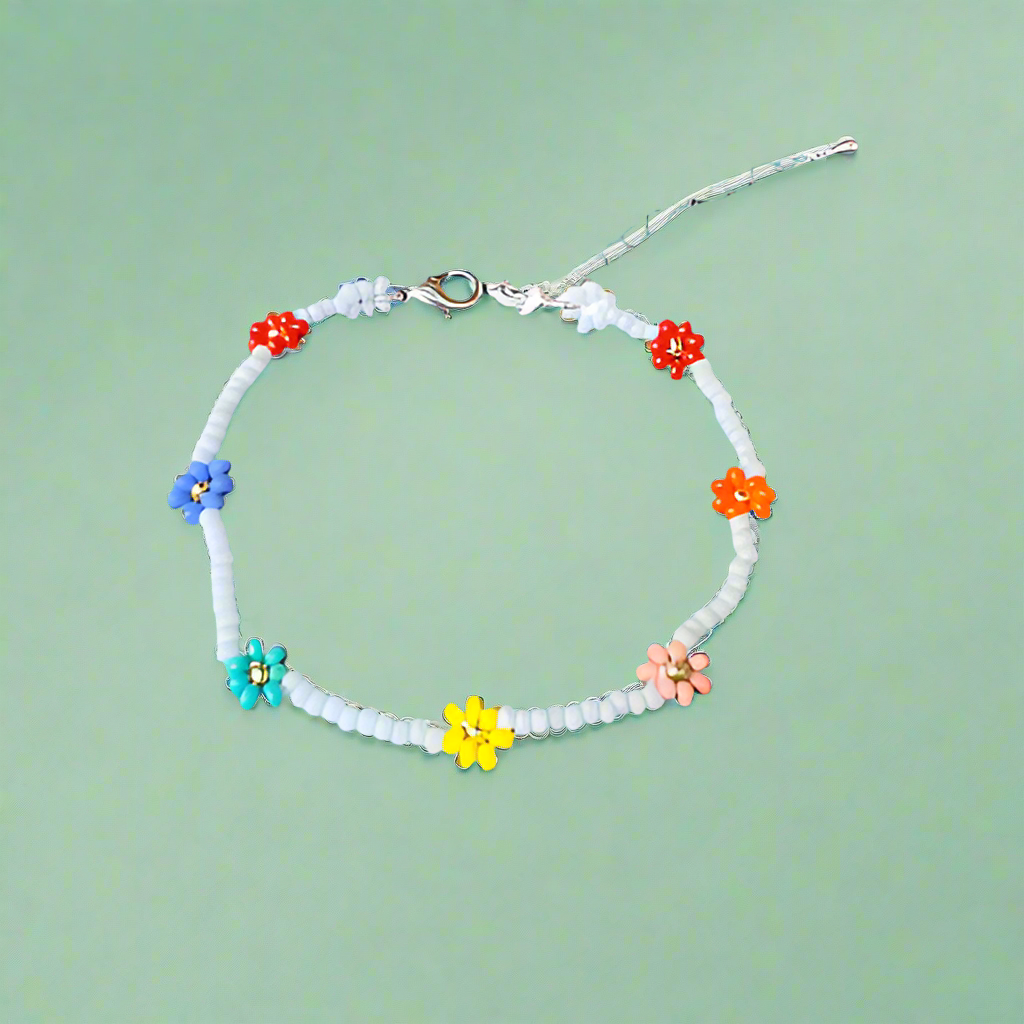 Daisy Seed Bead Bracelet - Guatemala - Osadia Concept Store