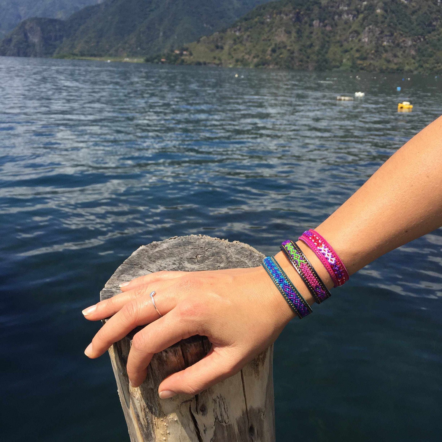 Vista Leather Adjustable Friendship Bracelet - Mexico