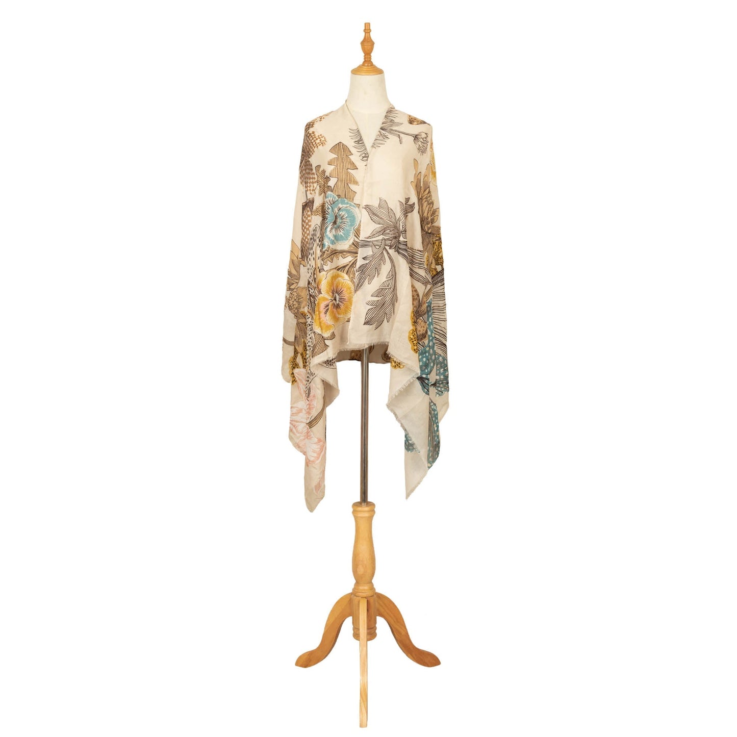 Wild and Free - Light Weight Woven Floral Scarf