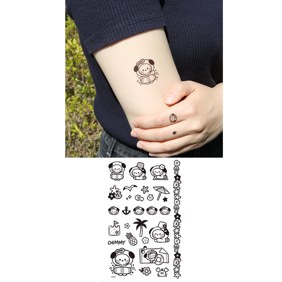 BT21 Minini Tatoo Sticker Summer Sky