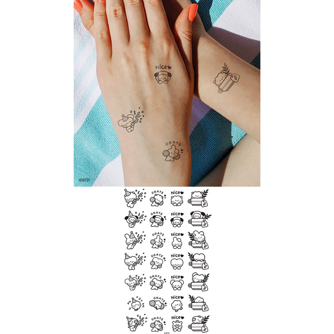 BT21 Minini Tatoo Sticker Summer Sky