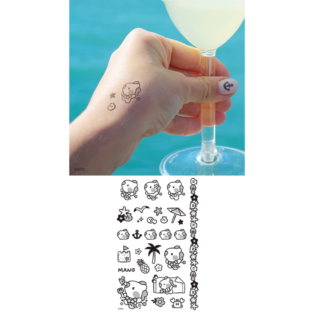 BT21 Minini Tatoo Sticker Summer Sky
