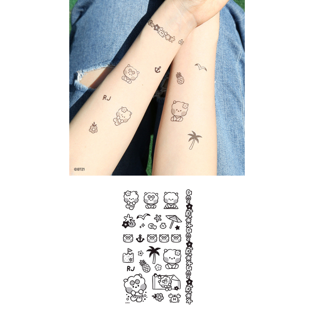 BT21 Minini Tatoo Sticker Summer Sky