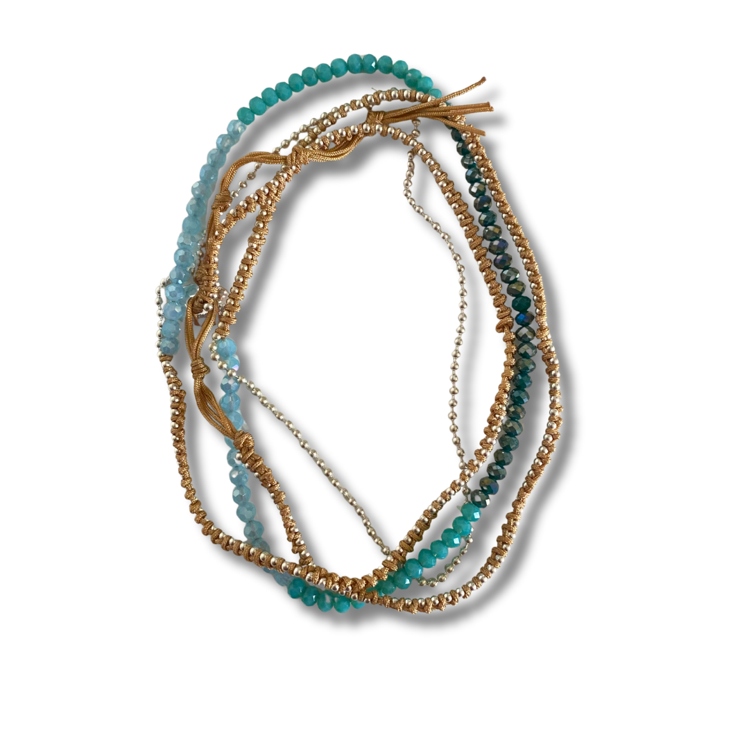 Anita Bead and Chain Wrap Bracelet | Necklace Assorted - Thailand
