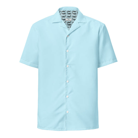 Labelless Bahama Water Blue Button Down Camp Shirt