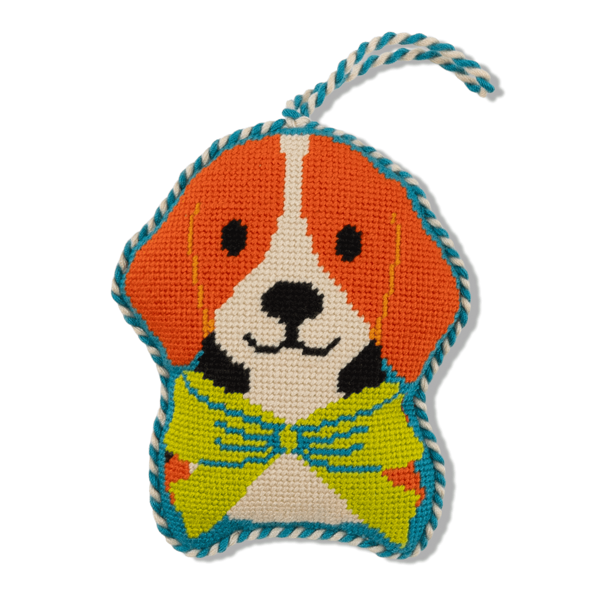 Needlepoint Icon Ornament - Beagle