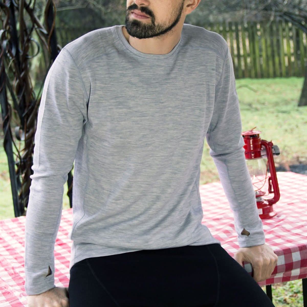 Midweight - Men's Wool Long Sleeve Crew Woolverino - Osadia Concept Store