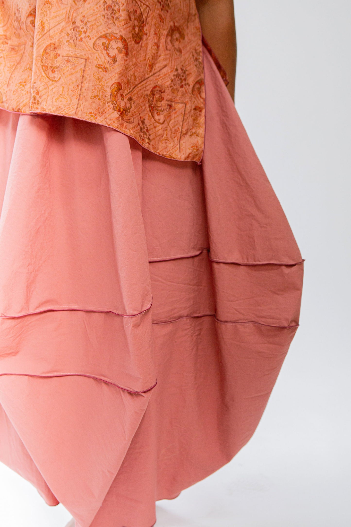 Cotton Poplin Bellows Skirt