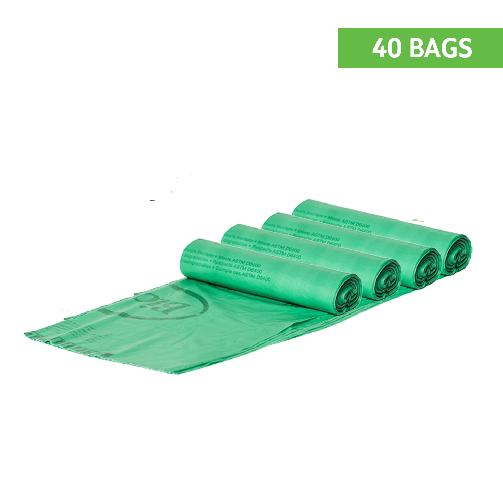 Biobag 13 Gal Compostable Bags (4-Roll Pack, QTY:40) - Osadia Concept Store