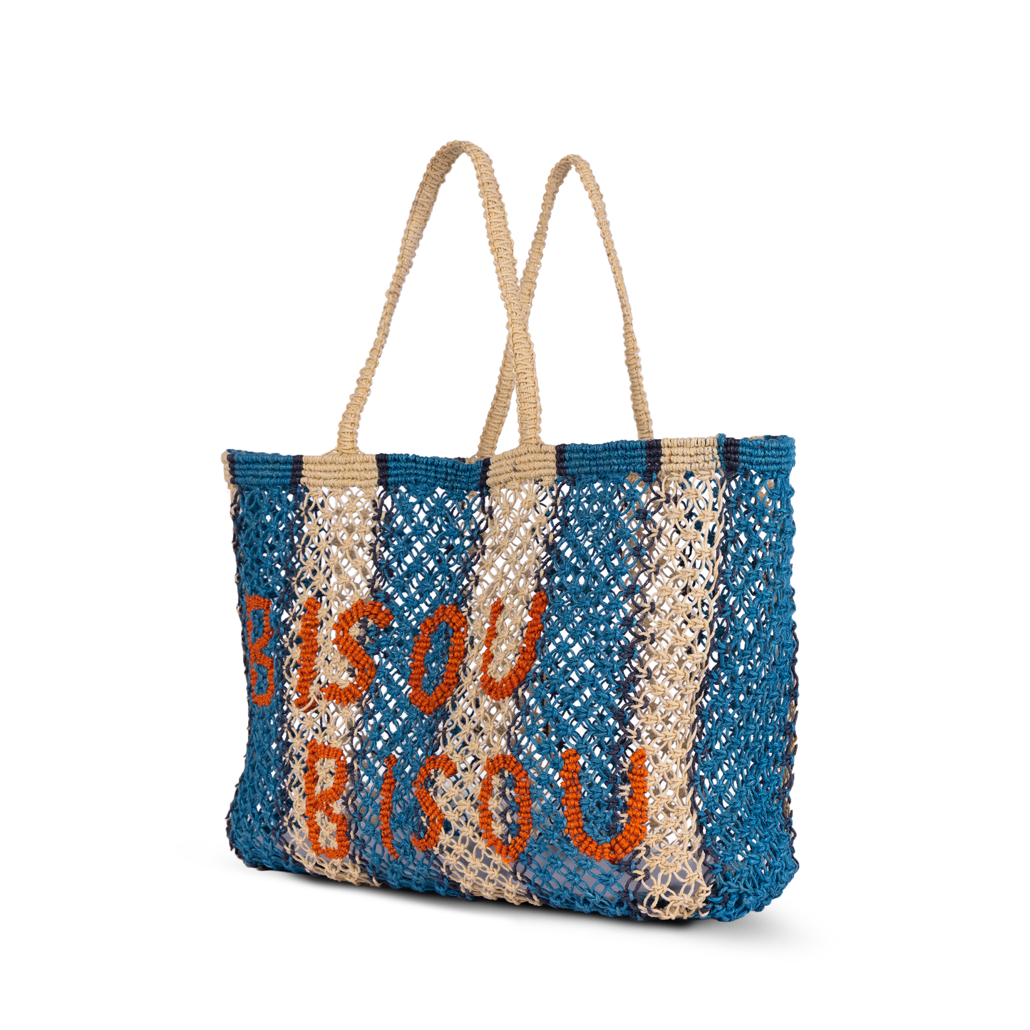 Bisou Bisou Woven Jute Tote