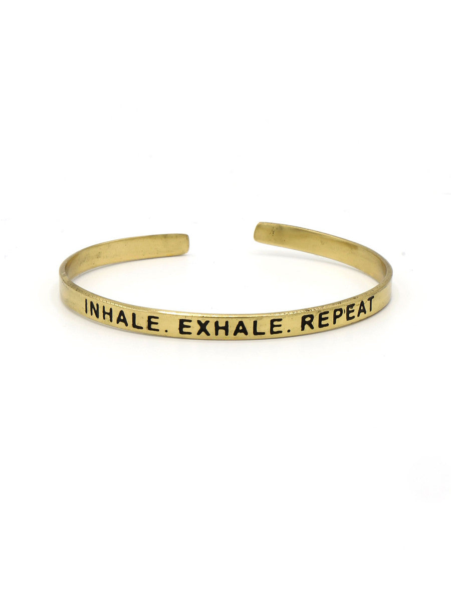 Breathe Quote Cuff - Osadia Concept Store