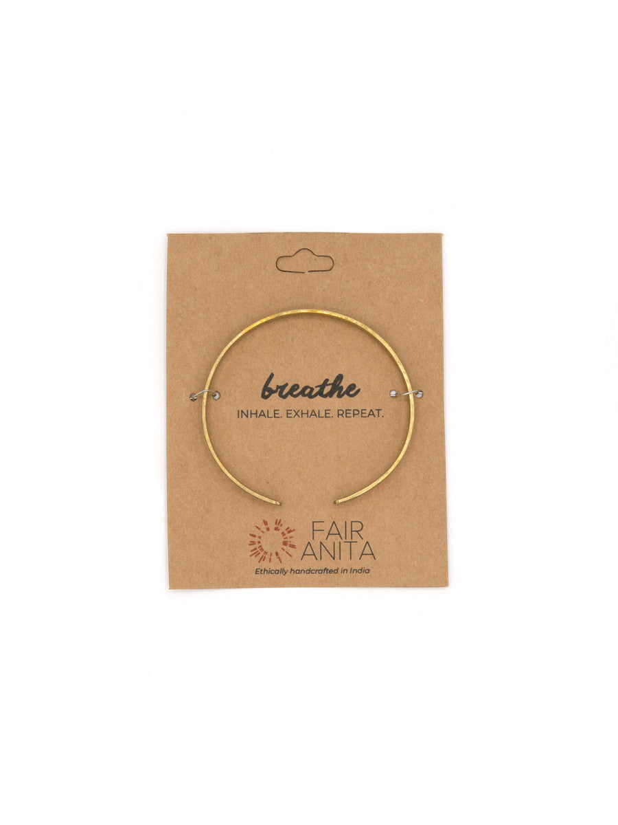 Breathe Quote Cuff - Osadia Concept Store