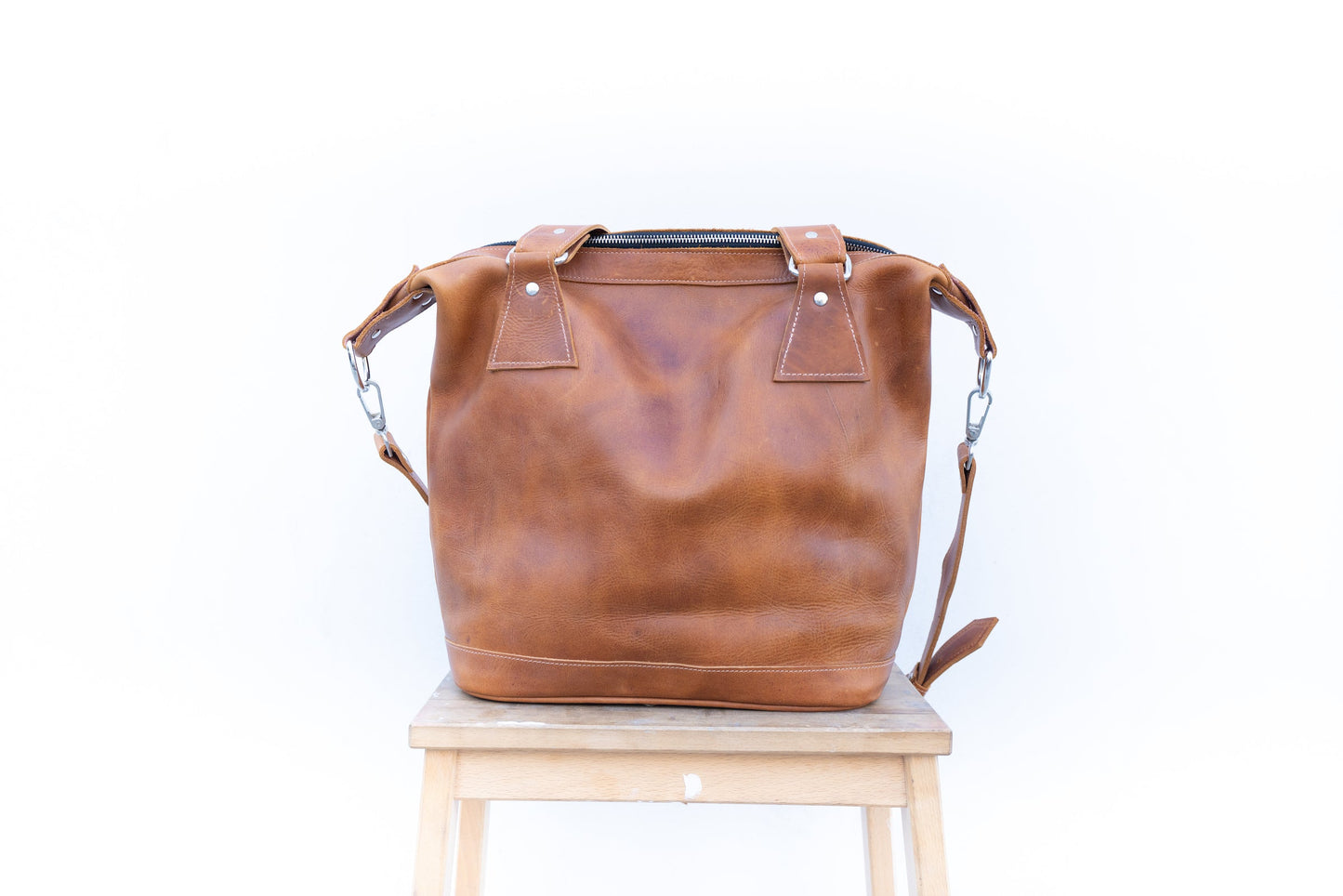 Leather Brief - Tan
