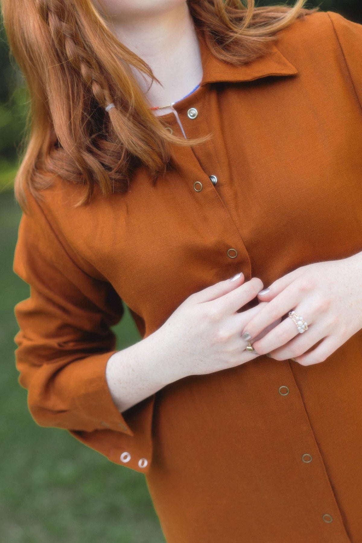 Aurelia Dress in Rust