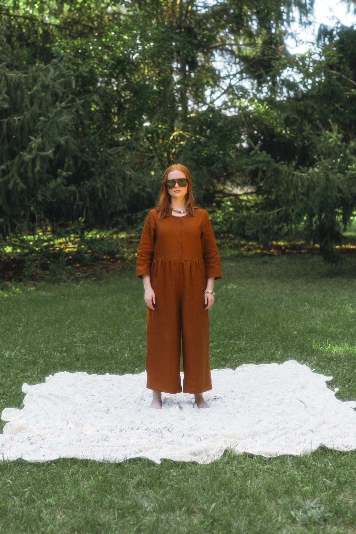 Ranch Jumpsuit (Updated) in Rust
