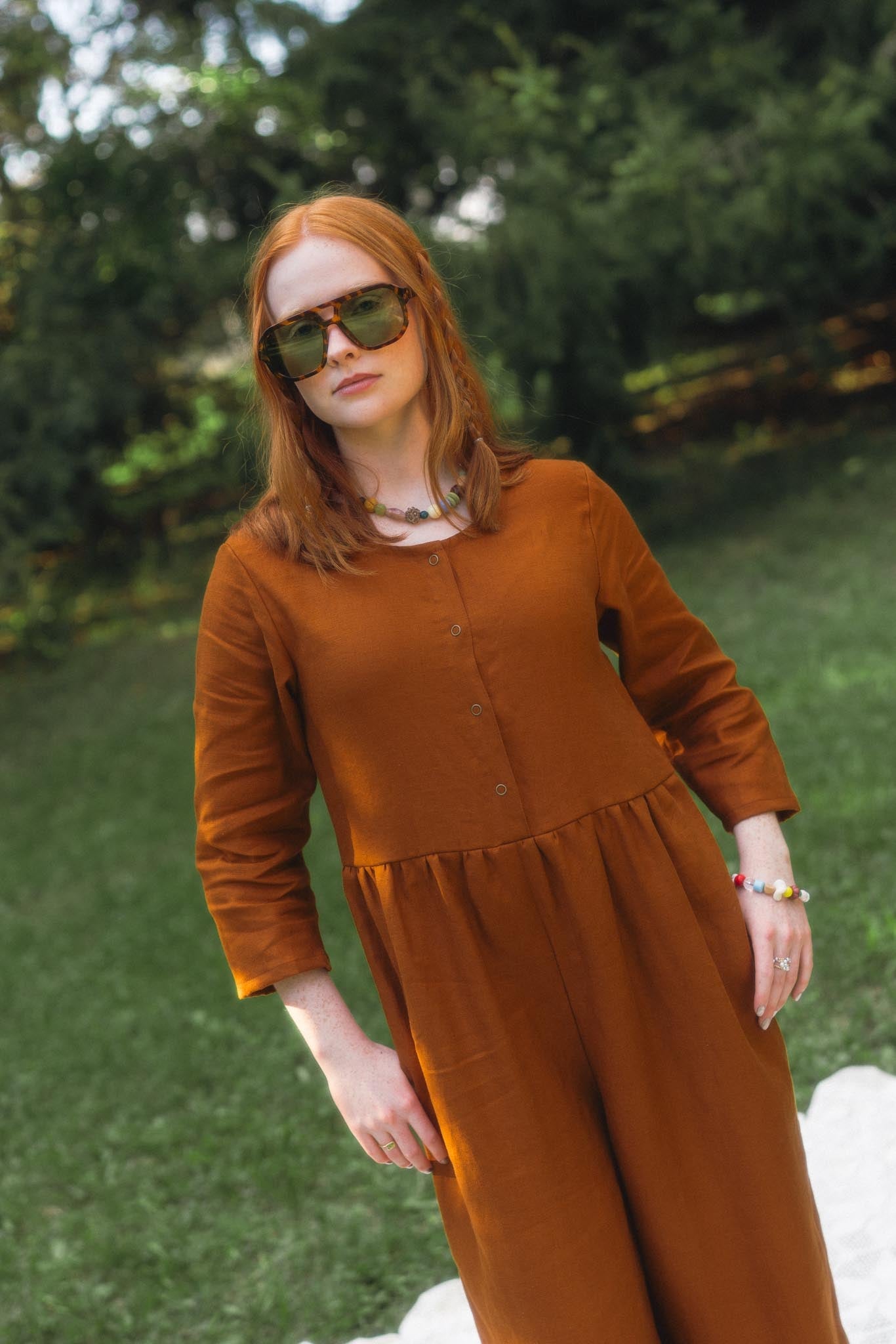 Ranch Jumpsuit (Updated) in Rust