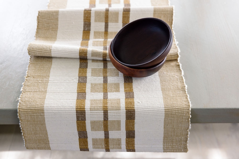 Gonder Handwoven Ethiopian Cotton Table Runner
