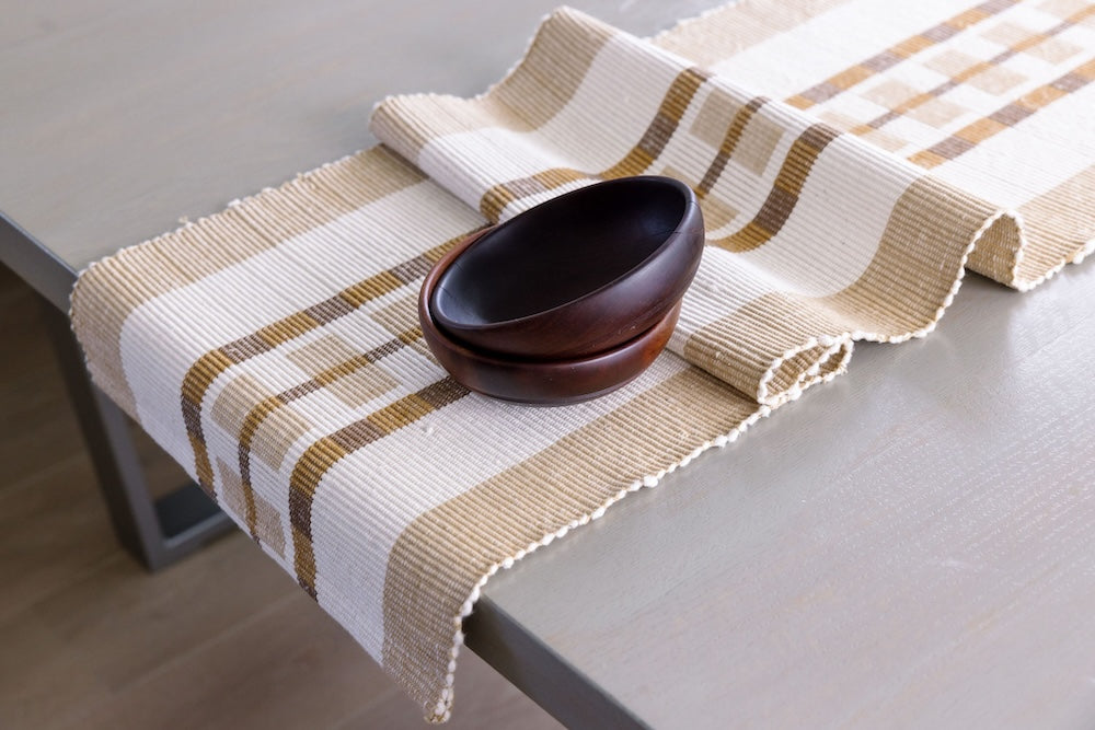 Gonder Handwoven Ethiopian Cotton Table Runner