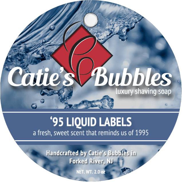 Catie's Bubbles 95 Liquid Labels Shaving Collection