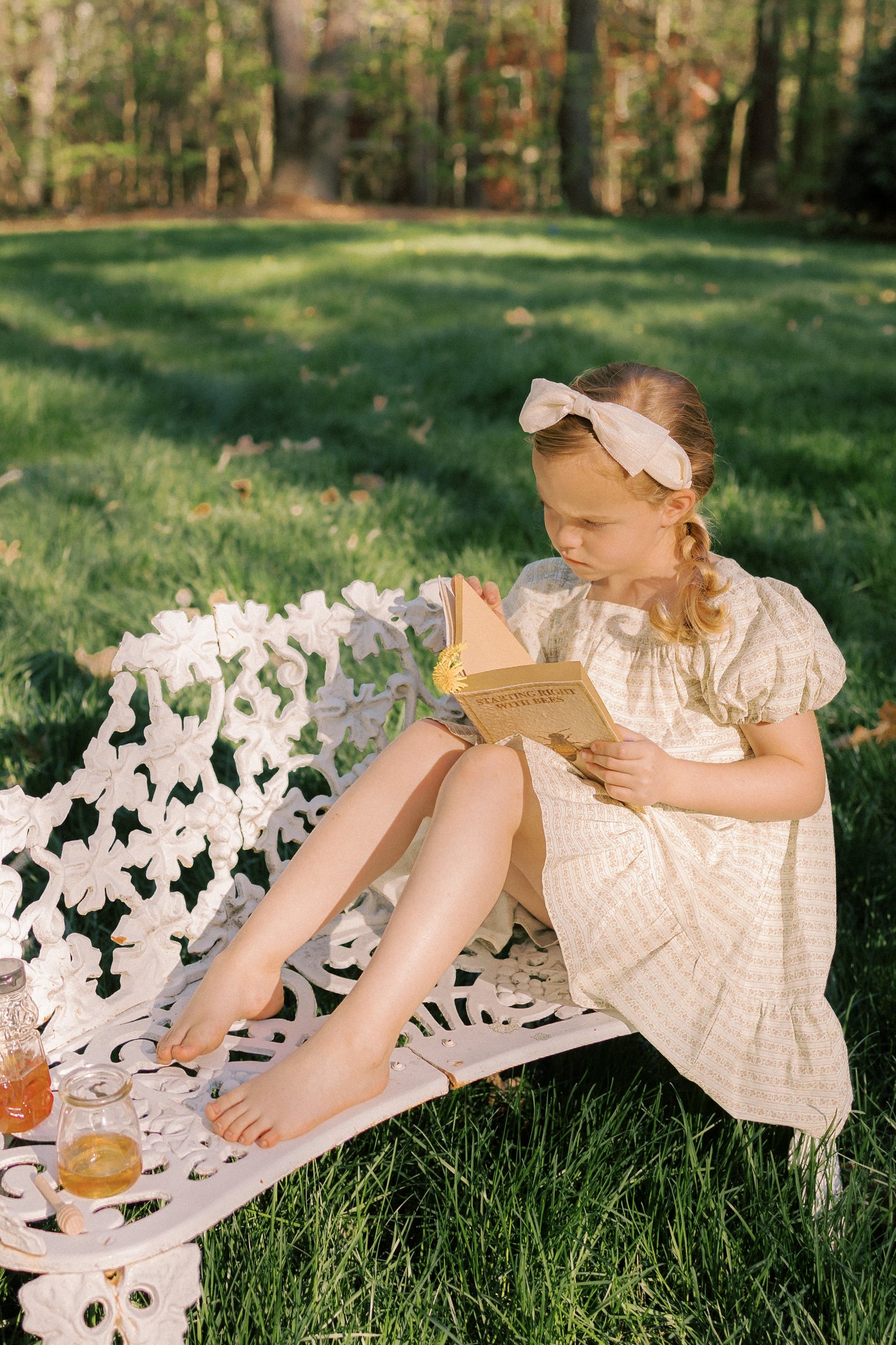 Ruffle Hem Weekend Dress-Blush Vine Stripe - Osadia Concept Store