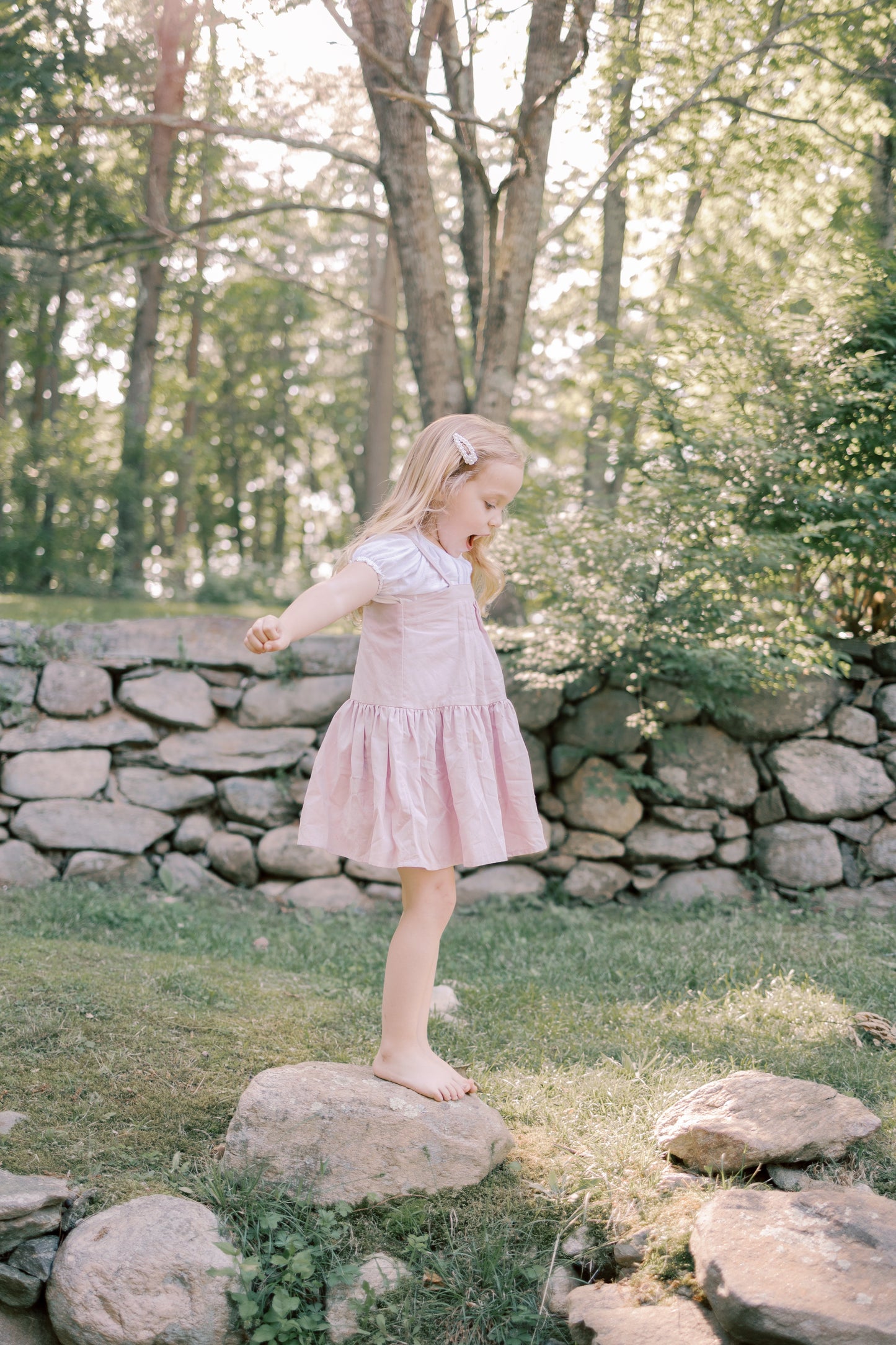 Hikari Pintuck Dress- Soft Pink