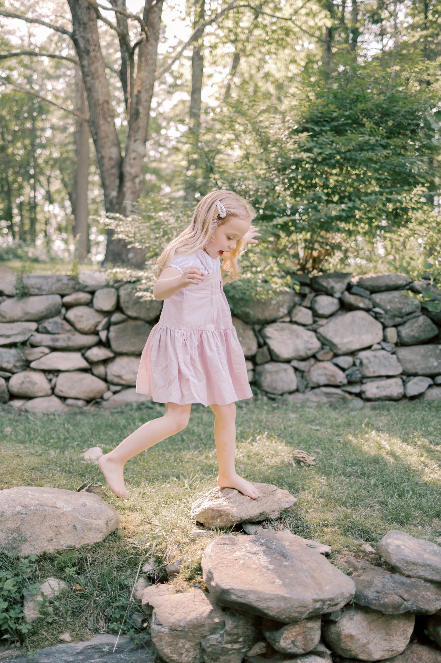 Hikari Pintuck Dress- Soft Pink