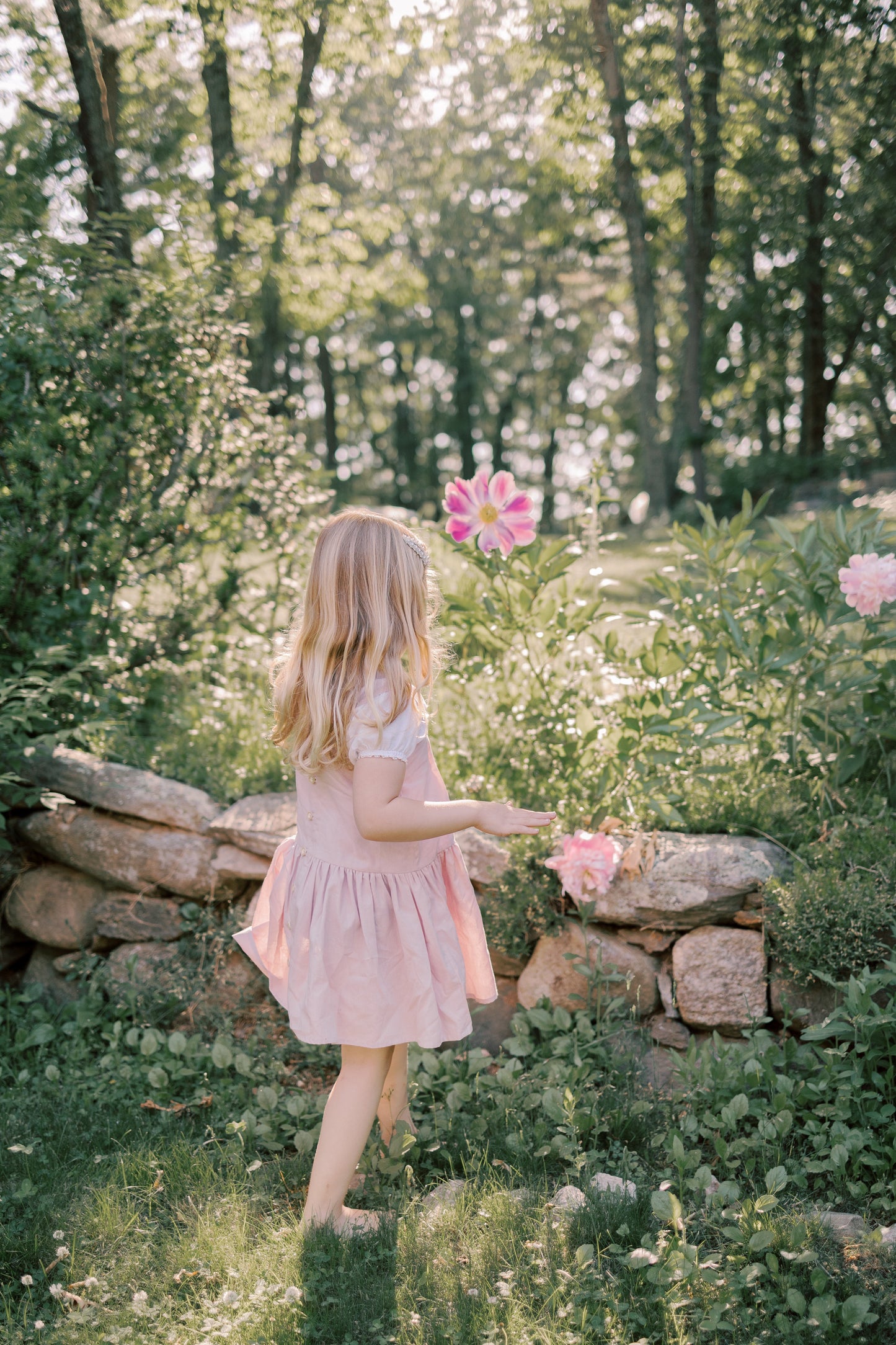 Hikari Pintuck Dress- Soft Pink