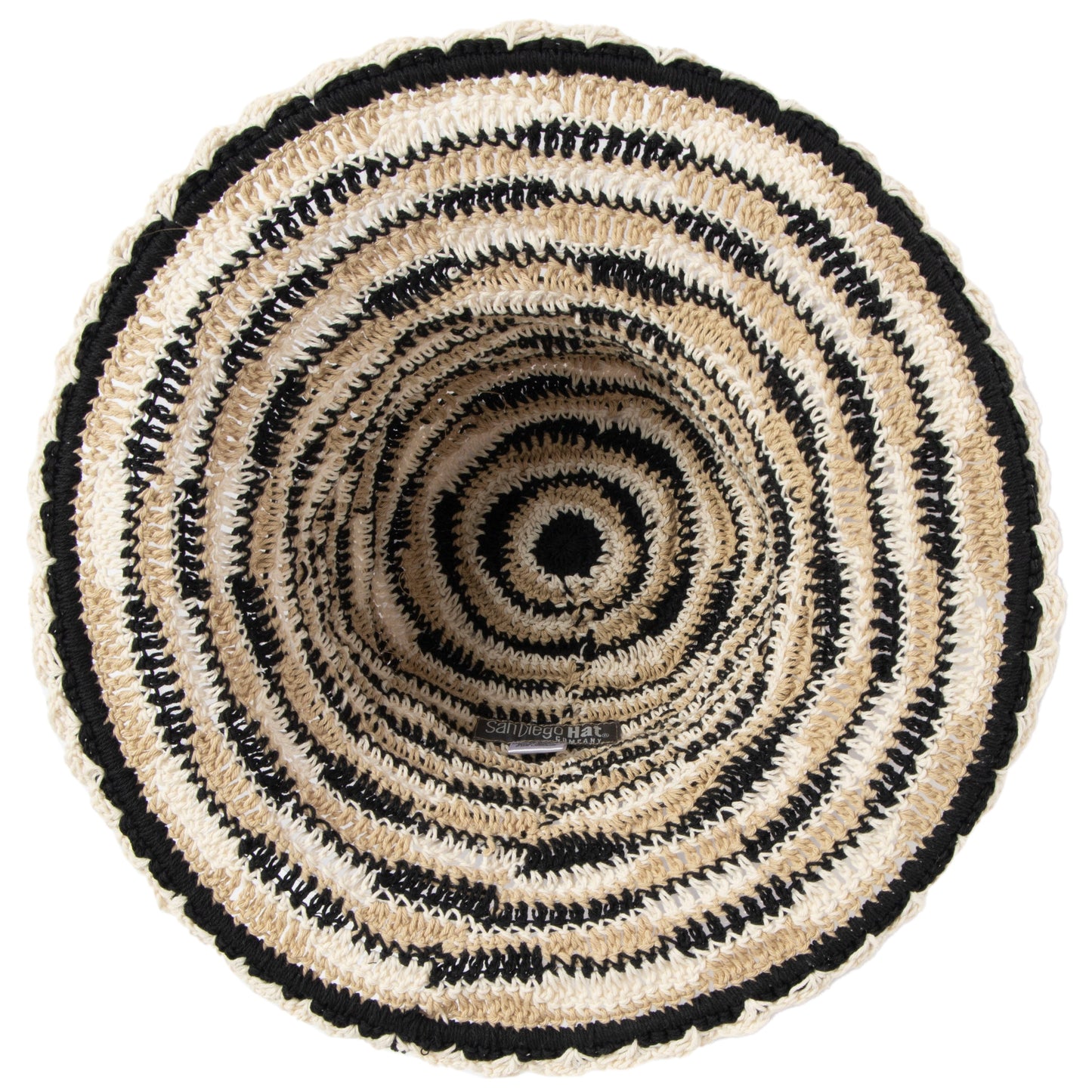 Heather Pattern Women's Crocheted Brim Hat