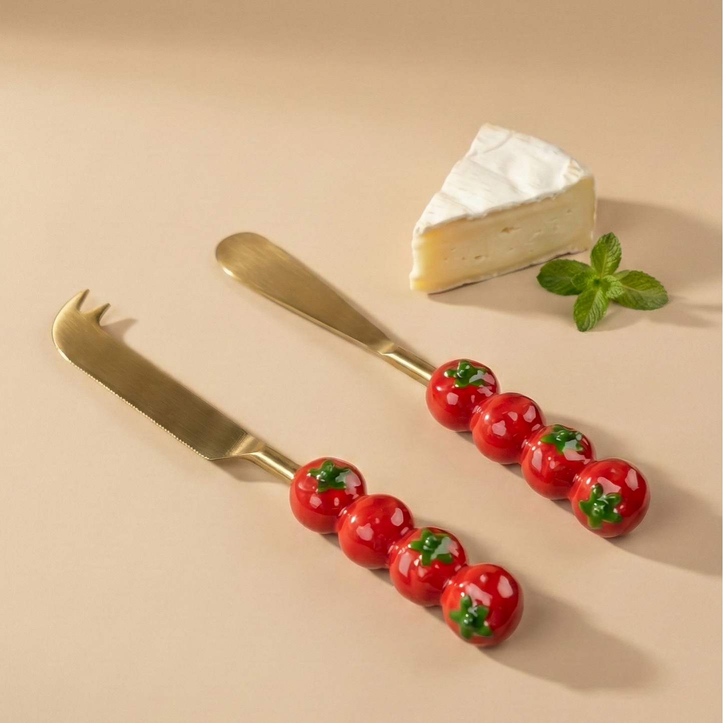 Tomato Cheese Knife Set , (Set of 2) - 8 x 1 Inches