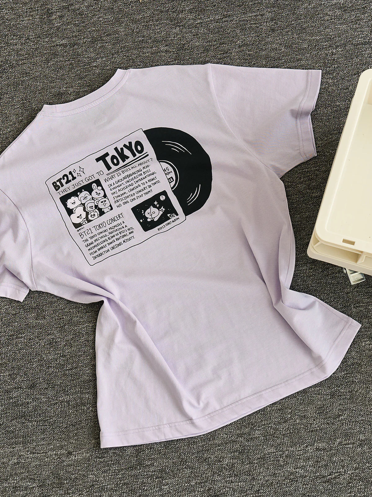 BT21 - Basic Short Sleeve Tshirt City Edition Purple