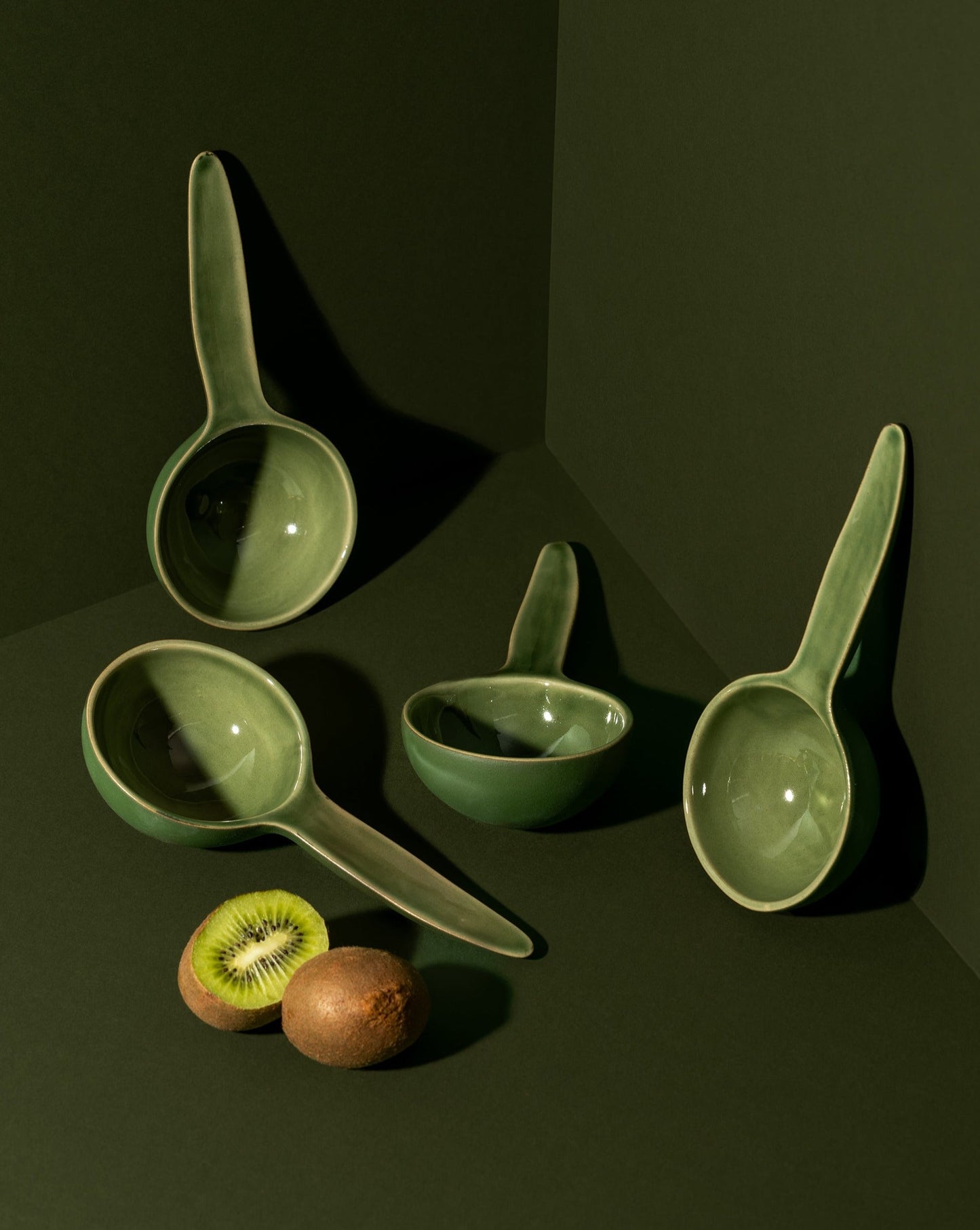 Stoneware Bowl Spoon Shape | Dadasi - Set of 4