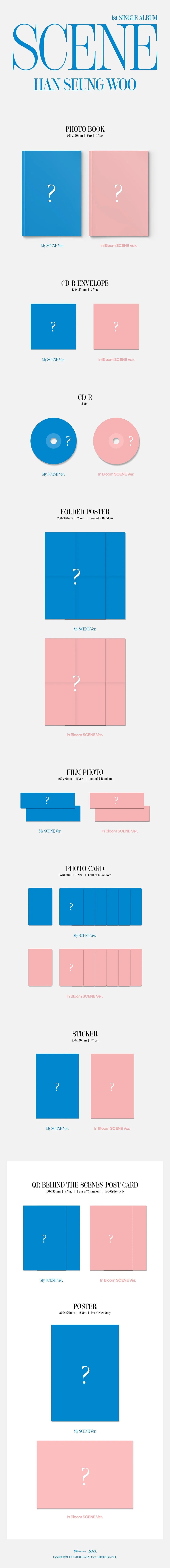 Han Seung Woo 1st Single Album - Scene (My Scene Ver)