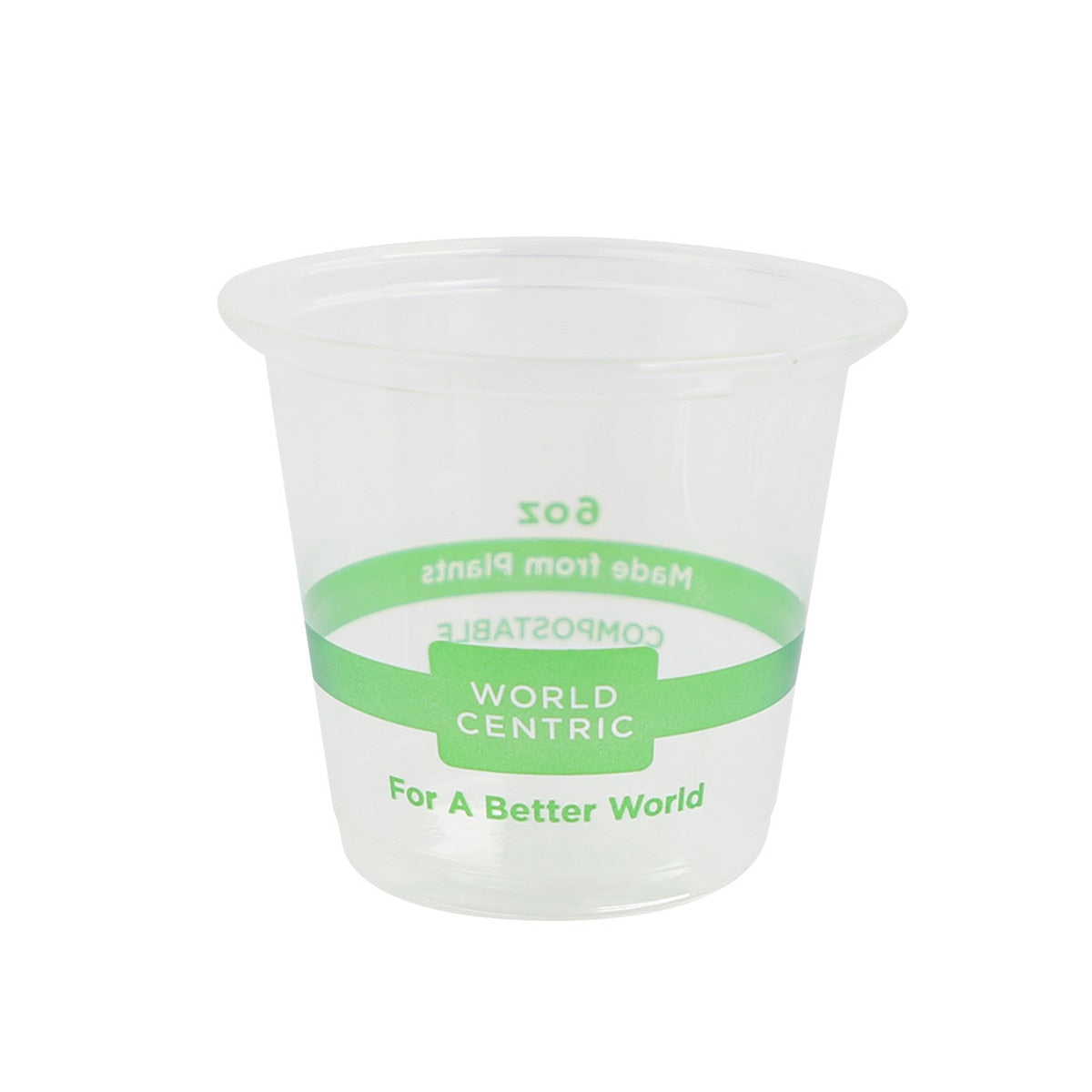 World Centric 6 oz Compostable Clear Cold Cups (QTY 2000), SKU CP-CS-6